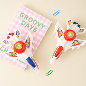<b>Light</b> Up String Airplane Model Plastic Toy For Kids 4-6 Years Old Push <b>Pull</b> Toy Unisex Cartoon Shape - Product Image 1