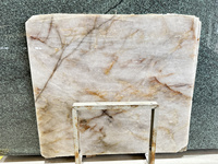 Brésil Cristallo Luminescence quartzite Panneaux muraux en marbre translucide Carreaux de sol modulaires rectangulaires pour la conception du salon