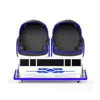 Chaise VR Egg 9D Cinema, sièges bleus, réalité virtuelle, lunettes 3D, simulateur de mouvement, machine de jeu d'arcade pour parc d'attractions