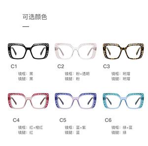 نظارات July للبيع بالجملة عدسة شفافة كبيرة الحجم نظارات إطار مربع كبير نظارات إطارات بصرية مضادة للأزرق - Product Image 6