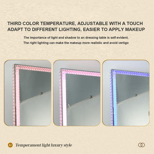 Oem Solid Square Wooden Coiffeuse White Glass Luxury Vanity Crushed Diamond <strong>Mirrored</strong> Makeup Perspective Desktop <strong>Dressing</strong> <strong>Table</strong> - Product Image 6