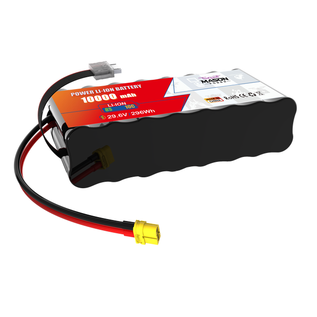 Mason Power 25C Ultra High Discharge Rate  21700 Li-ion  6S2P 10000mAh FPV Battery in Mass Production