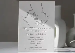 Cartes de mariage personnalisées, cartes de mariage haut de gamme faites à la main, cartes de mariage d'invitation de luxe