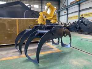 <span class=keywords><strong>Grappin</strong></span> hydraulique rotatif pour excavatrice et grue de camion, pour saisir et transporter des troncs d'arbres, de canne à sucre et de bambou en forêt - Product Image 4