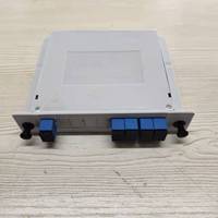 Répartiteur optique PLC à cassette FTTH 1x4 LGX à branchement rapide, connecteurs SC/APC/SC/UPC, perte d'insertion 10,6 dB, 1260-1650 nm, boîtier ABS