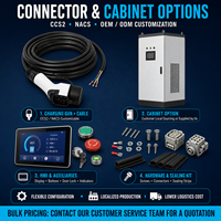 Nouveaux kits SKD complets pour chargeurs de véhicules électriques OCPP 2.0.1 CCS2/NACS, station de charge rapide DC pré-câblée avec 4G/Wi-Fi