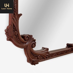 Specchio Lungo per Ingresso in Stile Europeo, Squisito Specchio Intagliato per Ingresso, Lussuoso Specchio Decorativo Intagliato per Ingresso - Product Image 3