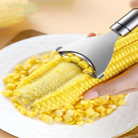 Égreneuse à maïs manuelle en acier inoxydable 304, séparateur de grains de maïs, accessoire de cuisine, lames tranchantes, élimination rapide des grains de maïs