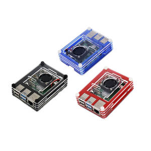 Acrylic <strong>Case</strong> 9 Layers Box And Transparent Shell With Cooling Fan and Metal protective cover For <strong>Raspberry</strong> <strong>Pi</strong> 4 Module <strong>B</strong> - Product Image 1