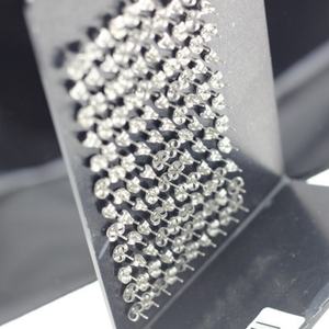 Boucles d'oreilles clous en argent 925 de 5 mm, magnifiques, rondes, design tendance, avec zircon, pour femme, cadeau, idéales pour les fêtes, vente en gros directe usine - Product Image 5