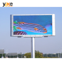 Écran LED couleur plein format Yake Outdoor P8 IP65, panneau d'affichage numérique étanche fixe pour la publicité sportive