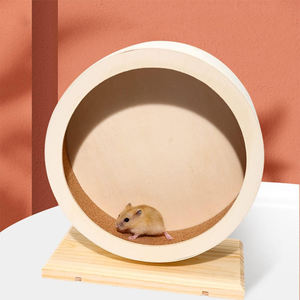Roue silencieuse en bois pour <span class=keywords><strong>hamster</strong></span>, accessoires de roue de sport pour petits animaux, roue de course silencieuse pour <span class=keywords><strong>hamster</strong></span> - Product Image 2