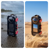 Boîtier de plongée étanche en aluminium 60M pour Insta360 X5, avec fixation magnétique rapide, anti-buée, pour photographie sous-marine avec caméra d'action