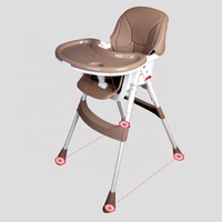 Chaise haute pliable de haute qualité pour enfants, chaise haute portable en plastique pour l'alimentation des bébés