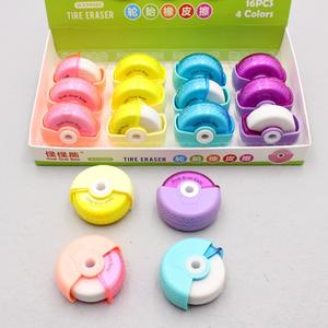 <span class=keywords><strong>Gomme</strong></span> à crayons mignonne à roues coulissantes créatives <span class=keywords><strong>gomme</strong></span> de papeterie de style de <span class=keywords><strong>pneu</strong></span> pour l'apprentissage et l'utilisation au bureau - Product Image 6