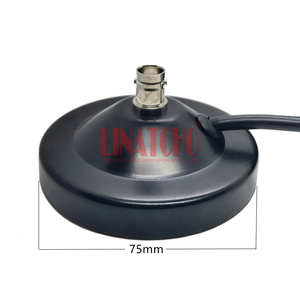75MM Diamètre Top BNC Femelle Type Socket Car Radio <span class=keywords><strong>Antenne</strong></span> Aimant Base Support RG58 Câble - Product Image 2