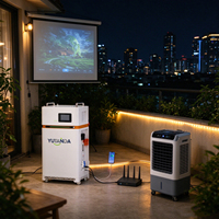 Batterie LiFePO4 empilable YUTANDA 12000 cycles 51,2 V 15 kW 16 kWh pour stockage solaire domestique et alimentation de toute la maison