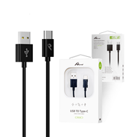 1m Schwarzes USB 2.0 Typ-C 3A Magnetisches Datenkabel mit Geflechtabschirmung, reinem Kupferleiter und Nylonummantelung für Kopfhörer & Computer