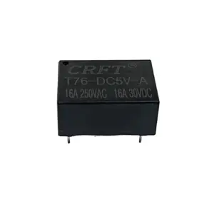 CT76 relé de potência 5V 12V 1A 1C 4PIN 16A PCB relé T76 relé de uso geral para casa inteligente