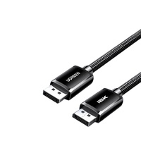 Cable DP 2.1 con Núcleo de Cobre Estañado y Recubierto de Plata, Conectores USB con Cubierta de Nailon, Ancho de Banda de 16K60Hz 8K240Hz 1080P/360Hz