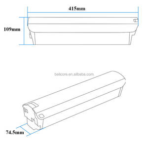 Batterie cachée pour vélo électrique Samebike MY275 48V13AH, 36V 48V 10.4Ah 12Ah 13.6Ah 17.5Ah pour vélo électrique <span class=keywords><strong>Engwe</strong></span> <span class=keywords><strong>P26</strong></span> - Product Image 4