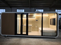 Maisonnette préfabriquée de luxe en forme de pomme, maisonnette modulaire moderne pour complexe hôtelier en plein air, Airbnb et hébergement d'invités