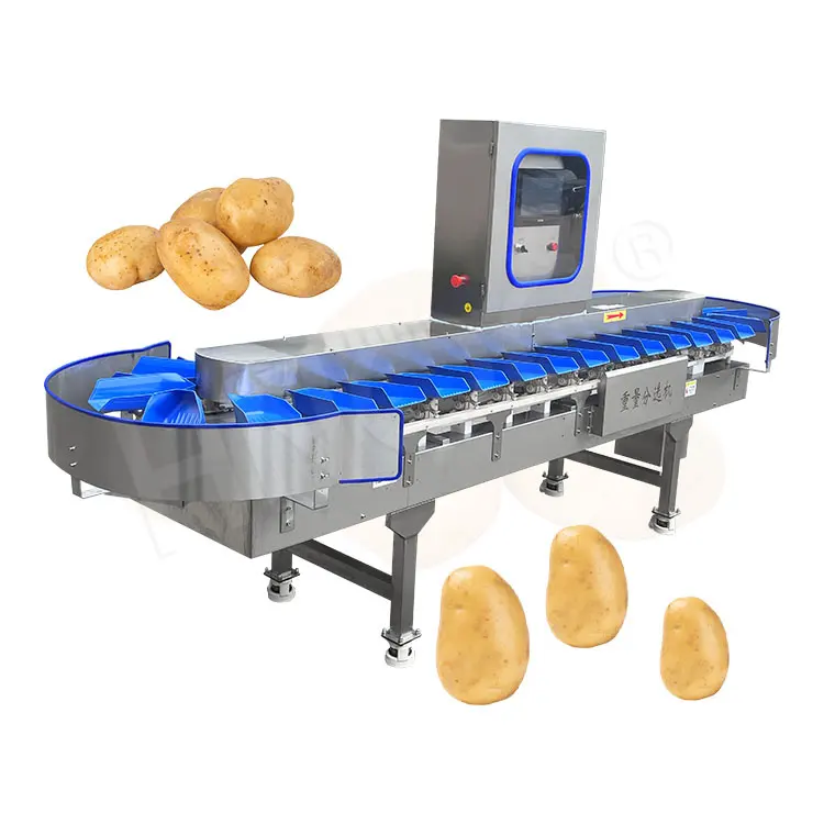 HNOC Onion Tomato Dragon Fruit Aquatic Live Fish Product Size Weight Sort and Grade Machine for Sale