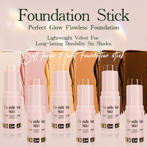 MLSMILE 6Color <b>Foundation</b> Stick Waterproof SweatProof Brightening Concealer Stick Light Matte Full Coverage <b>Foundation</b> Cosmetics - Product Image 3