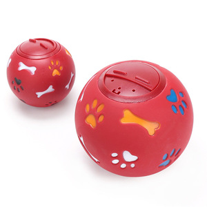 Balle distributrice de friandises interactive pour animaux de compagnie, jouet à mâcher en PVC pour chiens et chats avec motif de dessin animé, 117g - Product Image 3