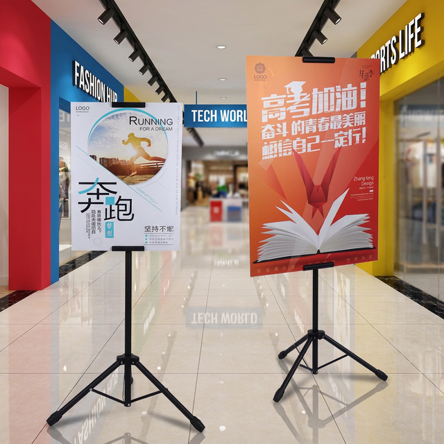 Portable Metal Drawing Tripod Easel Adjustable Height Artist Painting Stand for Wedding Welcome Sign Poster Display