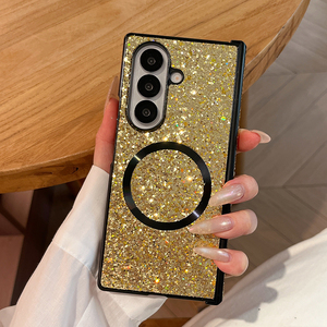 Étui <span class=keywords><strong>de</strong></span> téléphone luxueux avec paillettes brillantes pour <span class=keywords><strong>Samsung</strong></span> Z Fold 8 Ultra, charge magnétique sans fil, coque <span class=keywords><strong>de</strong></span> protection pour téléphone Z Fold 8 7 6 5 - Product Image 4
