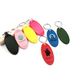 Personalized Oval <b>Keychain</b>, <b>Customized</b> Text or Logo Key Tag, Retro Motel <b>Keychain</b>, Bulk Keys, Wedding Favors Party Gift - Product Image 1
