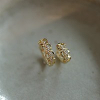 Pendientes de Aro Huggie de Plata de Ley 925 con Cadena Hueca y Circonitas Pavé, Bañados en Oro de 18K, Joyería Fina, Logotipo Personalizado, Fabricación OEM ODM