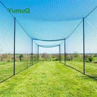YumuQ Cage de frappe de 35 pieds pour entraînement de baseball en extérieur et en intérieur, filet de frappe pour la pratique
