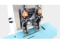 ENJOYBONG LKS Agrafeuse électrique à deux têtes pour reliure à cheval, machine automatique de reliure de fils avec fonctions d'agrafage plat à cheval, construction métallique
