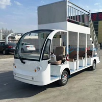 Bus électrique touristique à double étage personnalisable, escalier robuste, batterie lithium haute qualité, chargeur intelligent