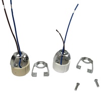 Douille pour lampe halogène GU10 avec câble bleu et marron