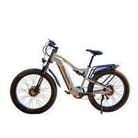 Vélo électrique Shengmilo S600 48V 2000W à double moteur, batterie 17.5AH, autonomie 60Km, pneus larges 26 pouces, vélo hybride, entrepôt UE/Royaume-Uni