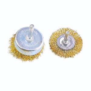 Ensemble de brosses métalliques, 2 pièces, poils en acier pour le nettoyage et le polissage des métaux - Product Image 1