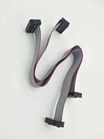 Câble de données IDC plat à ruban, connecteur mâle et femelle, pas de 30 mm, SHANWEI 6 8 10 12 14 16 20 24 26 30 34 40 50 60 64 broches, 30 cm