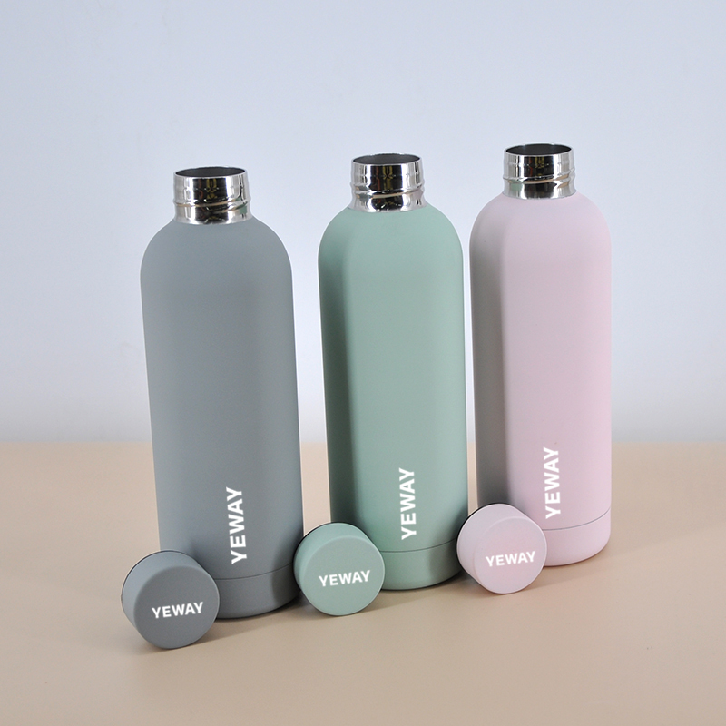 Yeway Eco friendly Wieder verwendbare Botella de Agua Wasser flasche verkaufen direkt doppelwandige Edelstahl benutzer definierte Yoga Sport Wasser flasche