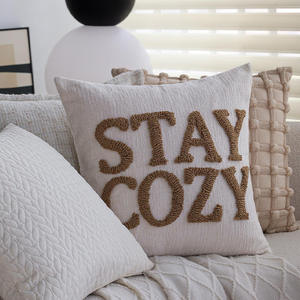 Fundas de Cojín Decorativas de Estilo Nórdico INS, Fundas de Chenilla Personalizadas, Decoración para el Hogar, Fundas de Cojín Bordadas - Product Image 1