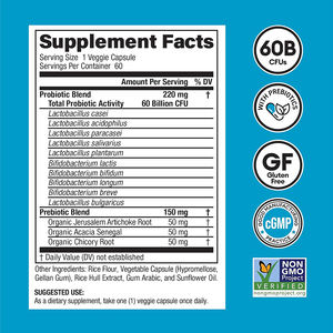 Extracto de planta probiótico orgánico resistente al ácido de 50 mil millones de Etiqueta Privada, salud digestiva para adultos, soporte inmunológico, grado alimenticio saludable - Product Image 6