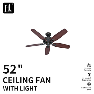 Classic coffee colored metal <b>ceiling</b> <b>fan</b>, 5 blades, <b>remote</b> control zipper electric motor, suitable for hotel and home use - Product Image 2