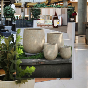 Vasi per Fiori Multicolore <span class=keywords><strong>con</strong></span> Finitura Smaltata, Ecologici, Marca Meiling, per Giardino Esterno, in <span class=keywords><strong>Argilla</strong></span> Fibrosa Leggera - Product Image 2