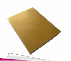 Water proof oil proof Gold PET Metal Foil Self Adhesive sticker for Electronics and Industrial Products