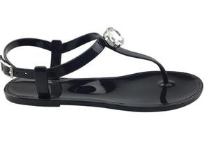 Chaussures d'entretien simples sandales à la mode Pvc femmes plat loisirs de plein air plage Simple cristal pas cher perceuse chaussures pour femmes - Product Image 4