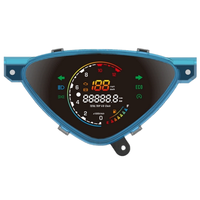 Speedometer Digital Motor Plastik Baru 12V untuk Yamaha MIO AMORE / MIO Smile / EGO V1 Panel Instrumen 0-99km/jam