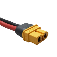 Adaptateur de charge de batterie de voiture LEMON XT60 10/12AWG 600V en cuivre étamé isolé PVC 100mm 2P mâle-femelle
