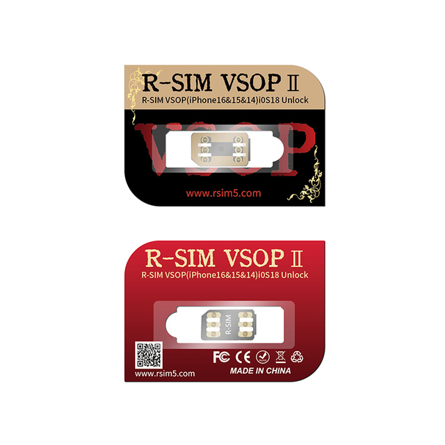 2025 the Latest R-SIM VSOP2 SED MEP Unlock Card for iPhone 13 to 16 Support Dual Sim Only